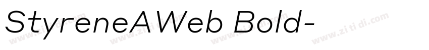 StyreneAWeb Bold字体转换